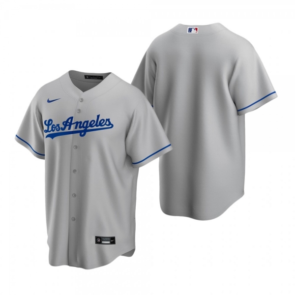 Men's Los Angeles Dodgers Nike Gray Replica Road Jersey