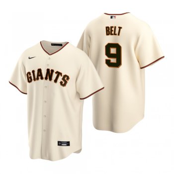 Men's San Francisco Giants Brandon Belt Nike Cream Replica Home Jersey