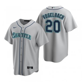 Men's Seattle Mariners Daniel Vogelbach Nike Gray Replica Road Jersey