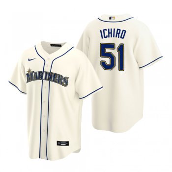 Men's Seattle Mariners Ichiro Suzuki Nike Cream Replica Alternate Jersey