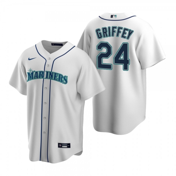 Men's Seattle Mariners Ken Griffey Jr. Nike White Replica Home Jersey