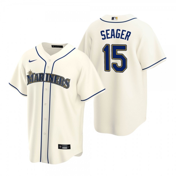 Men's Seattle Mariners Kyle Seager Nike Cream Replica Alternate Jersey