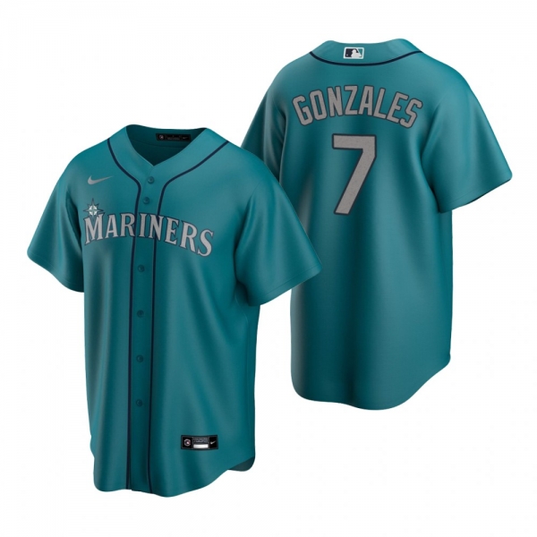 Men's Seattle Mariners Marco Gonzales Nike Aqua Replica Alternate Jersey