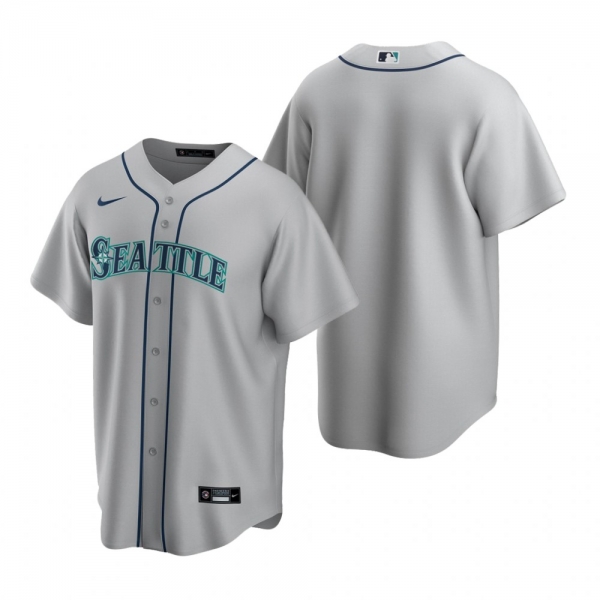 Men's Seattle Mariners Nike Gray Replica Road Jersey