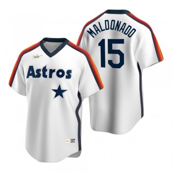 Men's Houston Astros Martin Maldonado Nike White Cooperstown Collection Home Jersey