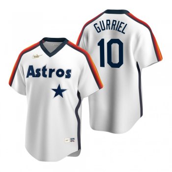 Men's Houston Astros Yuli Gurriel Nike White Cooperstown Collection Home Jersey