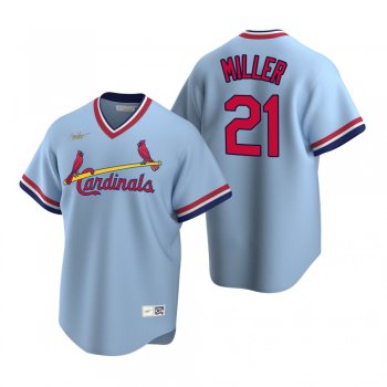 Men's St. Louis Cardinals Andrew Miller Nike Light Blue Cooperstown Collection Road Jersey