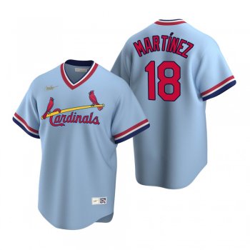 Men's St. Louis Cardinals Carlos Martinez Nike Light Blue Cooperstown Collection Road Jersey