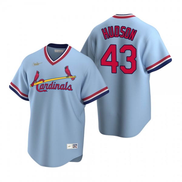 Men's St. Louis Cardinals Dakota Hudson Nike Light Blue Cooperstown Collection Road Jersey