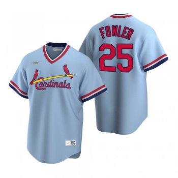 Men's St. Louis Cardinals Dexter Fowler Nike Light Blue Cooperstown Collection Road Jersey