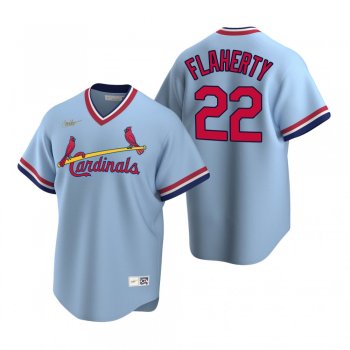 Men's St. Louis Cardinals Jack Flaherty Nike Light Blue Cooperstown Collection Road Jersey