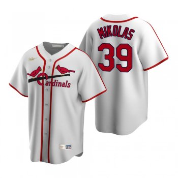 Men's St. Louis Cardinals Miles Mikolas Nike White Cooperstown Collection Home Jersey