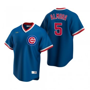 Men's Chicago Cubs Albert Almora Jr Nike Royal Cooperstown Collection Road Jersey