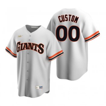 Men's San Francisco Giants Custom Nike White Cooperstown Collection Home Jersey