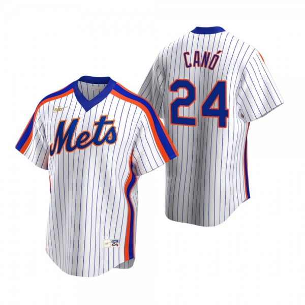 Men's New York Mets Robinson Cano Nike White Cooperstown Collection Home Jersey