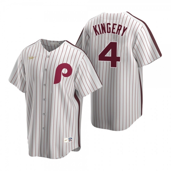 Men's Philadelphia Phillies Scott Kingery Nike White Cooperstown Collection Home Jersey