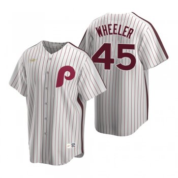 Men's Philadelphia Phillies Zack Wheeler Nike White Cooperstown Collection Home Jersey