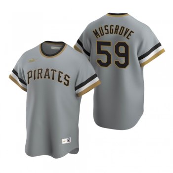 Men's Pittsburgh Pirates Joe Musgrove Nike Gray Cooperstown Collection Road Jersey