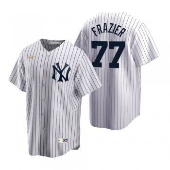 Men's New York Yankees Clint Frazier Nike White Cooperstown Collection Home Jersey