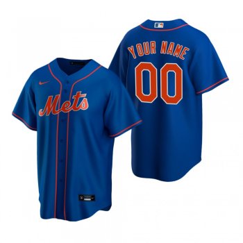 Men's New York Mets Custom Nike Royal Replica Alternate Jersey