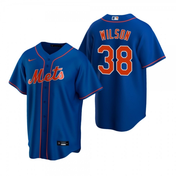 Men's New York Mets Justin Wilson Nike Royal Replica Alternate Jersey