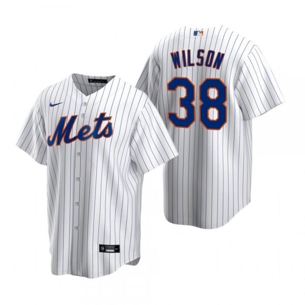 Men's New York Mets Justin Wilson Nike White Replica Home Jersey