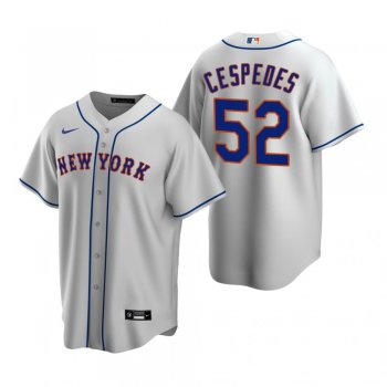 Men's New York Mets Yoenis Cespedes Nike Gray Replica Road Jersey