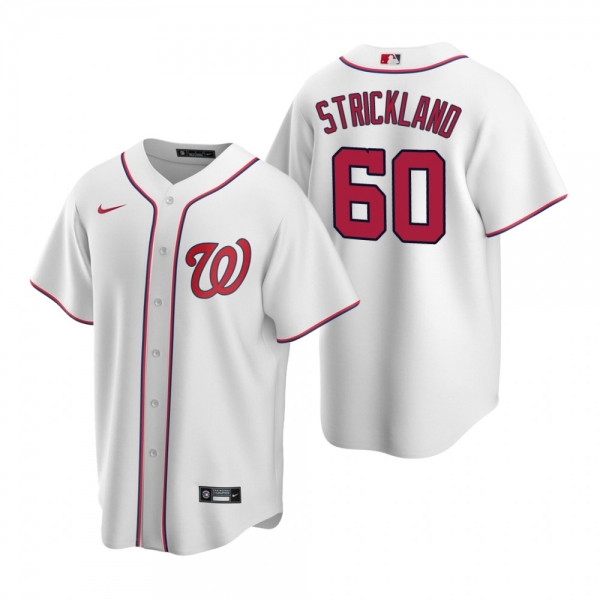 Men's Washington Nationals Hunter Strickland Nike White Replica Home Jersey