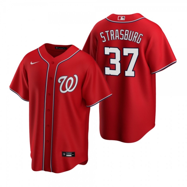 Men's Washington Nationals Stephen Strasburg Nike Red Replica Alternate Jersey