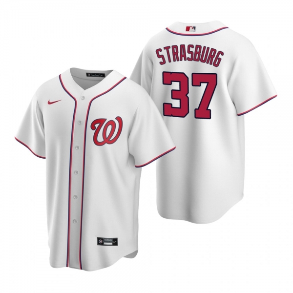 Men's Washington Nationals Stephen Strasburg Nike White Replica Home Jersey