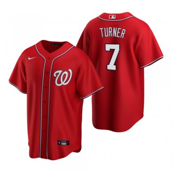 Men's Washington Nationals Trea Turner Nike Red Replica Alternate Jersey