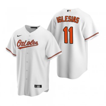 Men's Baltimore Orioles Jose Iglesias Nike White 2020 Replica Home Jersey