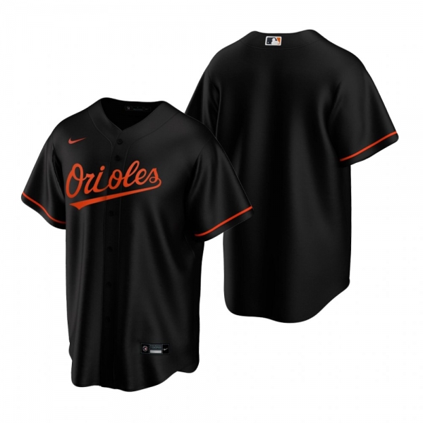 Men's Baltimore Orioles Nike Black Replica Alternate Jersey