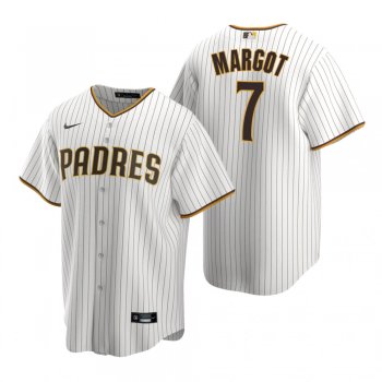 Men's San Diego Padres Manuel Margot Nike White Brown Replica Home Jersey