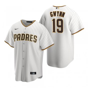 Men's San Diego Padres Tony Gwynn Nike White Brown Replica Home Jersey