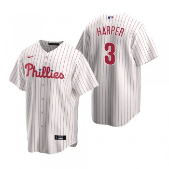 Men's Philadelphia Phillies Bryce Harper Nike White Replica Home Jersey