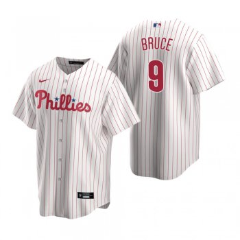 Men's Philadelphia Phillies Jay Bruce Nike White Replica Home Jersey