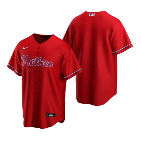 Men's Philadelphia Phillies Nike Red Replica Alternate Jersey