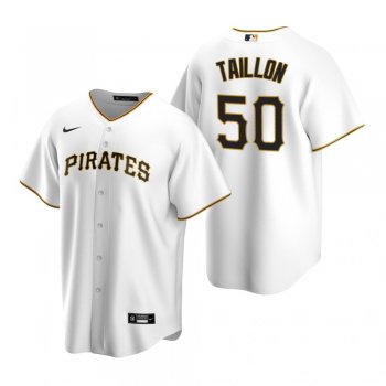 Men's Pittsburgh Pirates Jameson Taillon Nike White Replica Home Jersey