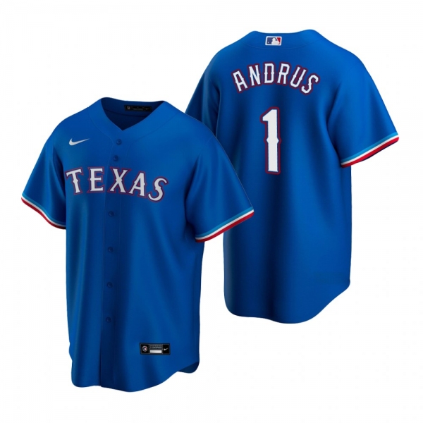 Men's Texas Rangers Elvis Andrus Nike Royal Replica Alternate Jersey