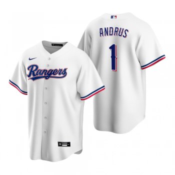 Men's Texas Rangers Elvis Andrus Nike White Replica Home Jersey