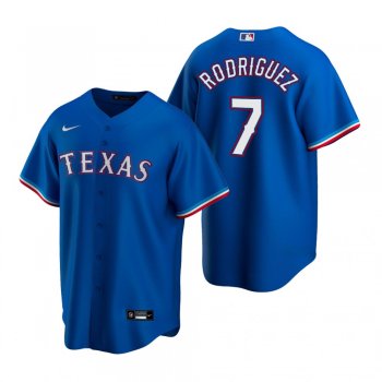 Men's Texas Rangers Ivan Rodriguez Nike Royal Replica Alternate Jersey