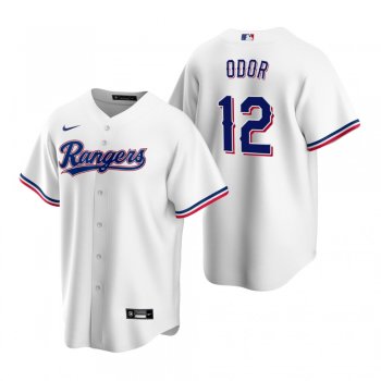 Men's Texas Rangers Rougned Odor Nike White Replica Home Jersey