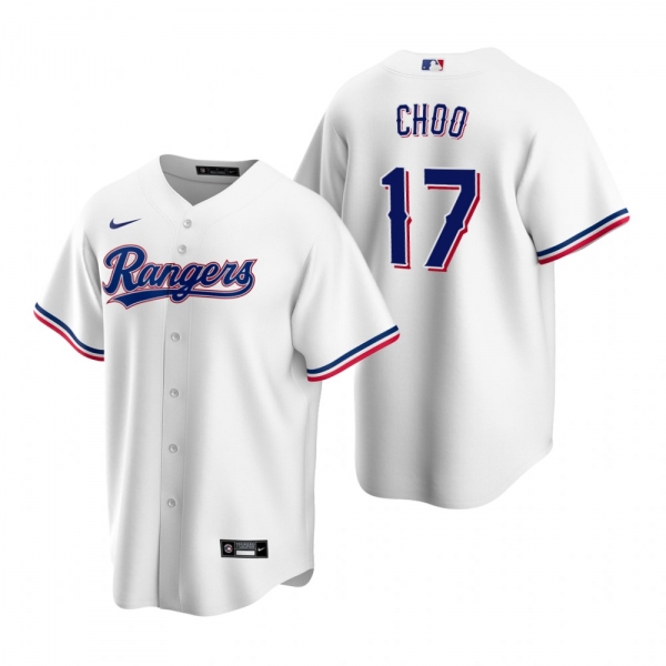 Men's Texas Rangers Shin-Soo Choo Nike White Replica Home Jersey