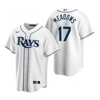 Men's Tampa Bay Rays Austin Meadows Nike White Replica Home Jersey