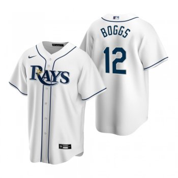 Men's Tampa Bay Rays Wade Boggs Nike White Replica Home Jersey