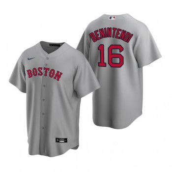 Men's Boston Red Sox Andrew Benintendi Nike Gray Replica Road Jersey