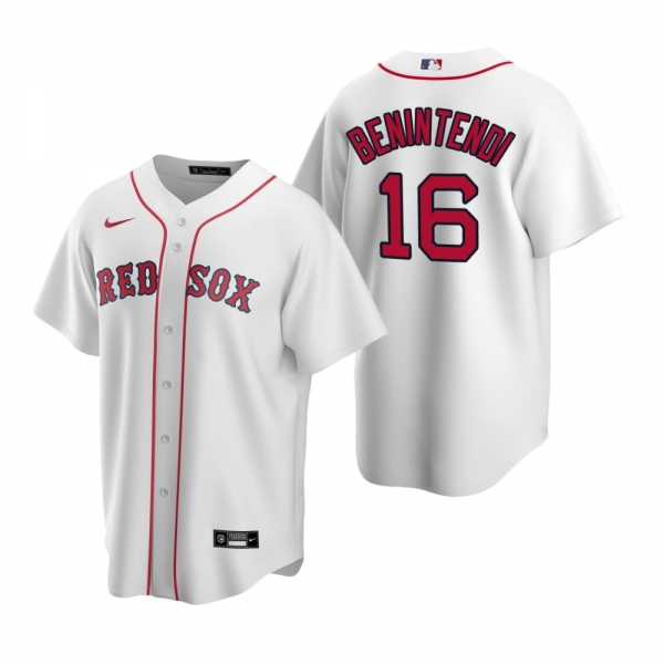 Men's Boston Red Sox Andrew Benintendi Nike White Replica Home Jersey