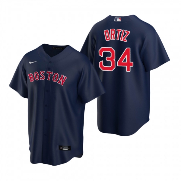 Men's Boston Red Sox David Ortiz Nike Navy Replica Alternate Jersey