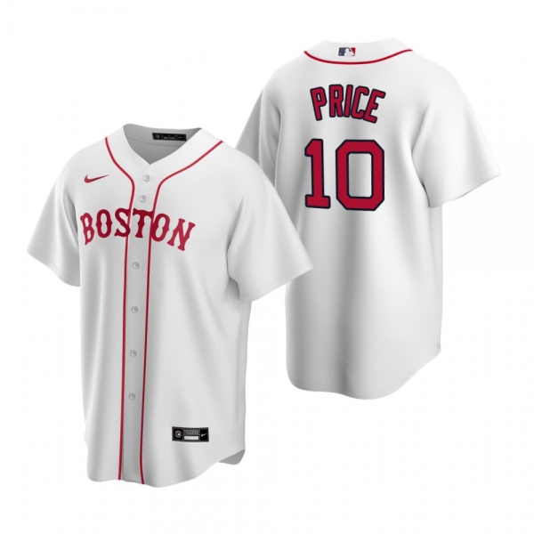 Men's Boston Red Sox David Price Nike White Replica Alternate Jersey